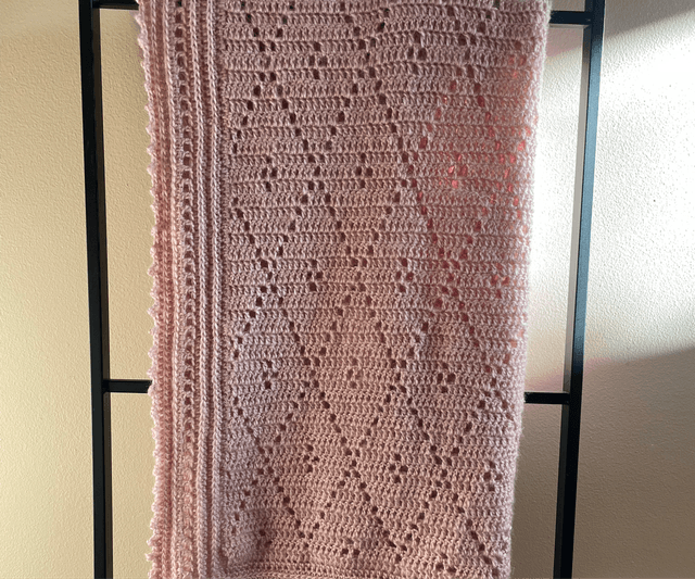 Prachtige super zachte baby deken 120cm x 90cm roze